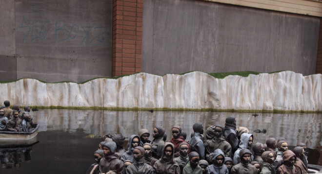 Refugees adrift by the White Cliffs